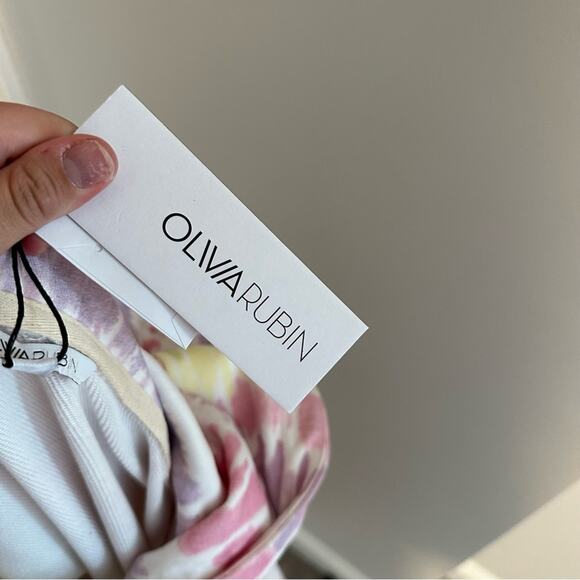 NWT Olivia Rubin Tie Dye Pearl Cotton Cotton Hoodie Small - Picture 12 of 12
